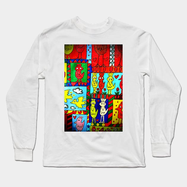 Artwork Street Art Berlin Wall Germany Long Sleeve T-Shirt by AndyEvansPhotos